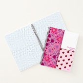 A Valentine's Day Hearts Pattern Notebook Notitieboek (Binnen)