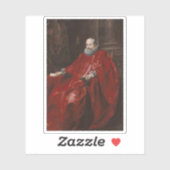A. van Dyck - Portret van Agostino Pallavicini Sticker (Vel)