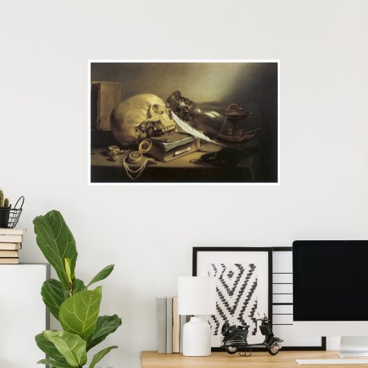 A Vanitas stillife, 1645 Poster (Thuiskantoor)