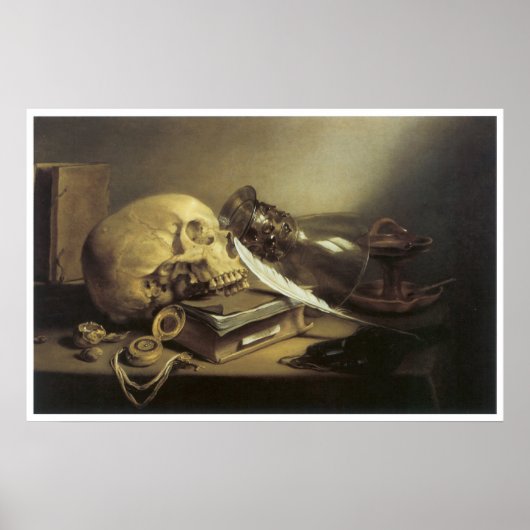 A Vanitas stillife, 1645 Poster (Voorkant)