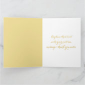 A Very BIG Modern Elegant Script Large Thank You Kaart (Binnen)