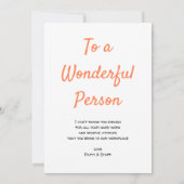 A Very Big Thank You Boss or Staff Appreciation Bedankkaart (Achterkant)