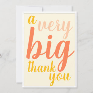 A Very Big Thank You Boss or Staff Appreciation Bedankkaart