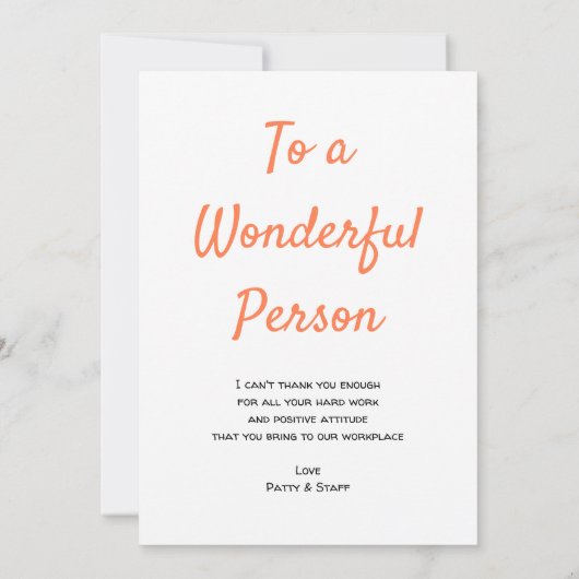 A Very Big Thank You Ocean Sunset Appreciation Bedankkaart (Achterkant)