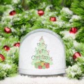 A Very Merry Christmas Tree and Gifts Sneeuwbol (Kerstmis)