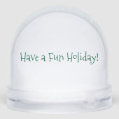 A Very Merry Christmas Tree and Gifts Sneeuwbol (Achterkant)