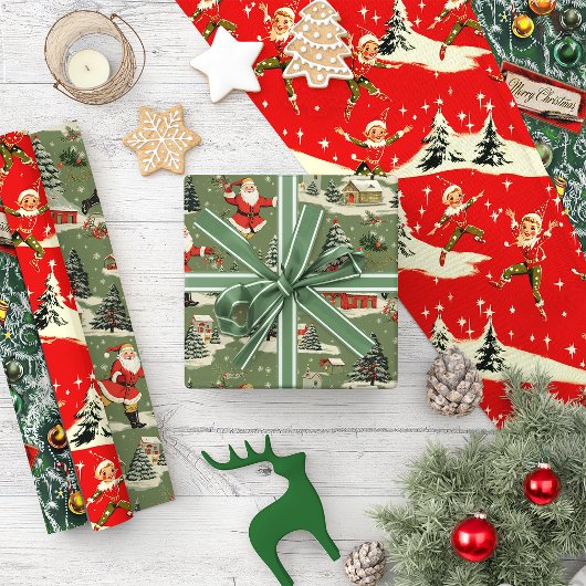A Very Retro Merry & Bright Collection Inpakpapier Vel