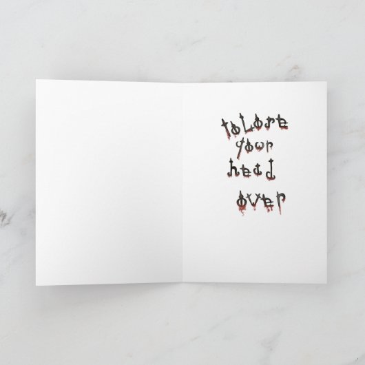 A Very Scary Birthday Kaart (Binnen)