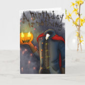 A Very Scary Birthday Kaart (Gele Bloem)