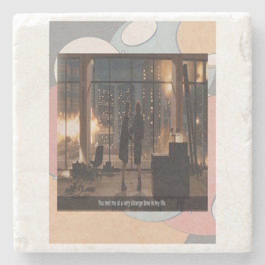 A Very Strange Time Coasters Stenen Onderzetter (Voorkant)