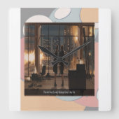 A Very Strange Time in my Life Wall Clock Vierkante Klok (Voorkant)