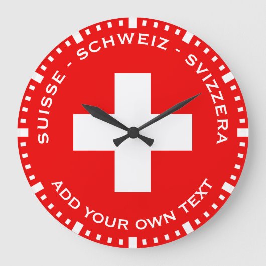 A Very Swiss Clock Grote Klok (Voorkant)