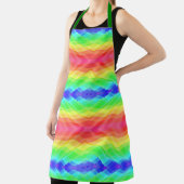 A vibrant apron features a rainbow gradient  schort (Insitu)