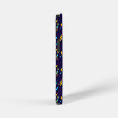 A vibrant iPhone case with a dark blue background iPhone Hoesje (Rechterkant)