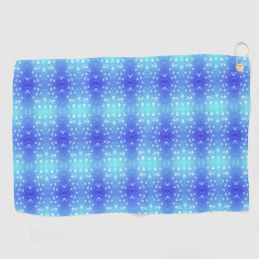 A vibrant towel featuring a symmetrical pattern  golfhanddoek (Horizontaal)