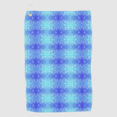 A vibrant towel featuring a symmetrical pattern  golfhanddoek (Voorkant)