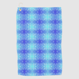 A vibrant towel featuring a symmetrical pattern  golfhanddoek