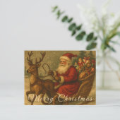 A Victorian Christmas Sleigh Ride with St. Nick Briefkaart (Staand voorkant)