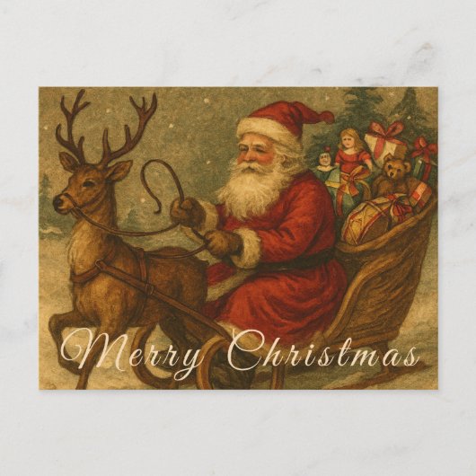A Victorian Christmas Sleigh Ride with St. Nick Briefkaart (Voorkant)