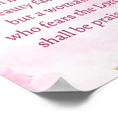 A Victorious Woman Proverbs 31 Christian Floral Poster (Hoek)