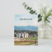 A View of a Town in Yablunytsya Ukraine Briefkaart (Staand voorkant)