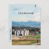 A View of a Town in Yablunytsya Ukraine Briefkaart (Voorkant / Achterkant)