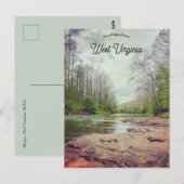 A View of Bergoo West Virginia Briefkaart (Voorkant / Achterkant)