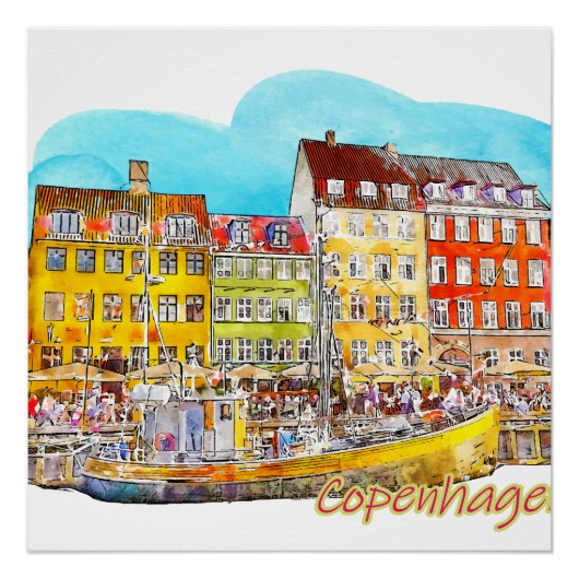 A view of Copenhagen Perfect Poster (Voorkant)