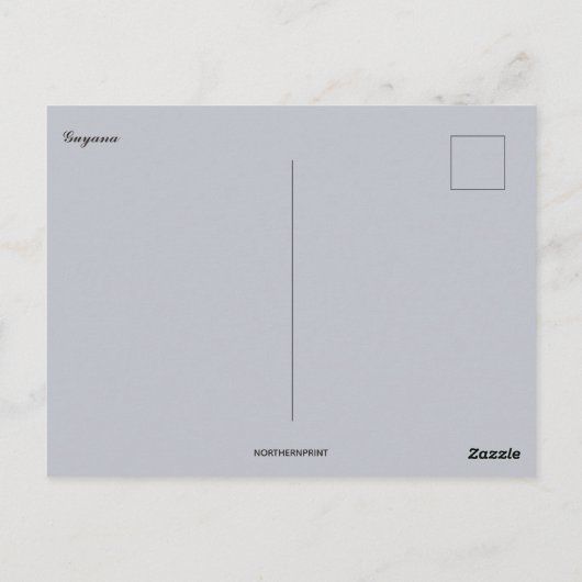 A View of Guyana Briefkaart (Achterkant)