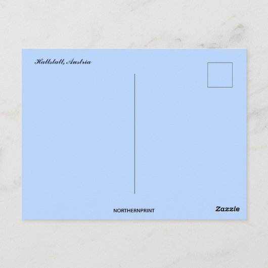 A View of Hallstatt Austria Briefkaart (Achterkant)