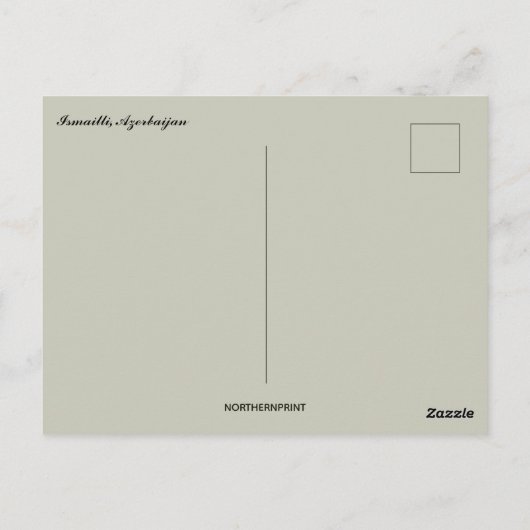 A View of Ismailli Azerbaijan Briefkaart (Achterkant)