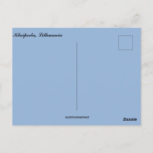 A View of Klaipeda Lithuania Briefkaart (Achterkant)