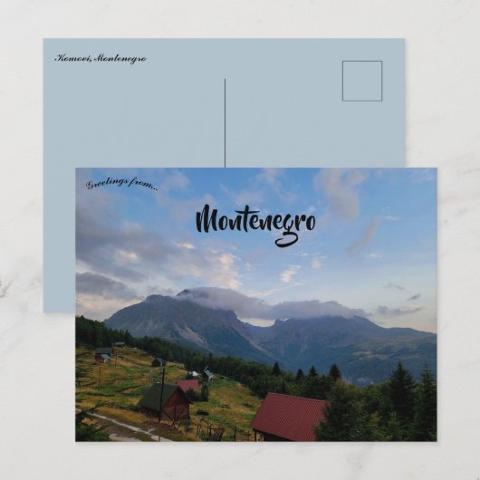 A View of Komovi Montenegro Briefkaart (Voorkant / Achterkant)