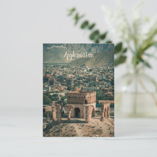 A View of Nader Hill Kabul Afghanistan Briefkaart (Staand voorkant)