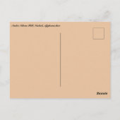 A View of Nader Hill Kabul Afghanistan Briefkaart (Achterkant)