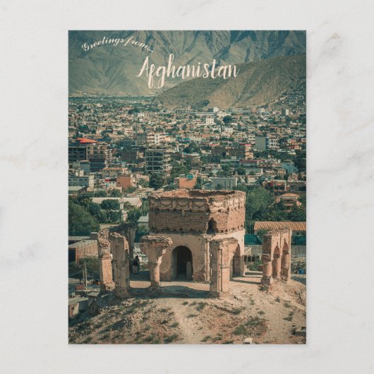 A View of Nader Hill Kabul Afghanistan Briefkaart (Voorkant)