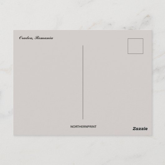 A View of Oradea Romania Briefkaart (Achterkant)