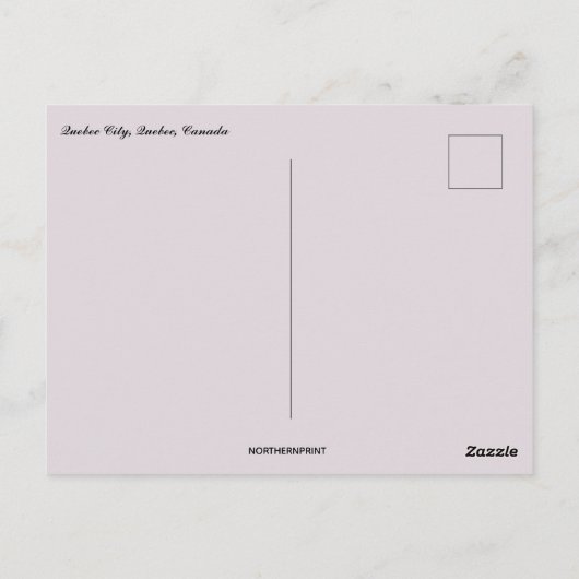 A View of Quebec City Quebec Canada Briefkaart (Achterkant)