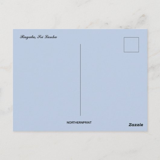 A View of Ragala Sri Lanka Briefkaart (Achterkant)