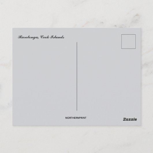 A View of Rarotonga Cook Islands Briefkaart (Achterkant)