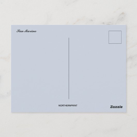 A View of San Marino Briefkaart (Achterkant)