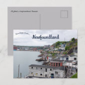 A View of St. John's Newfoundland Canada Briefkaart (Voorkant / Achterkant)