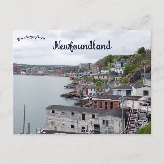A View of St. John's Newfoundland Canada Briefkaart (Voorkant)