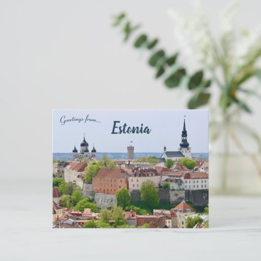 A View of  Tallinn Estonia Briefkaart (Staand voorkant)