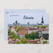 A View of  Tallinn Estonia Briefkaart (Voorkant / Achterkant)
