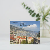 A View of the Harbour of Monaco Briefkaart (Staand voorkant)