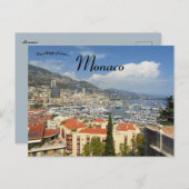 A View of the Harbour of Monaco Briefkaart (Voorkant / Achterkant)