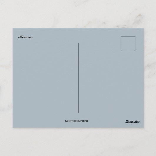 A View of the Harbour of Monaco Briefkaart (Achterkant)