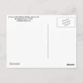 A View of the Hellgate Bridge, Astoria NY Briefkaart (Achterkant)