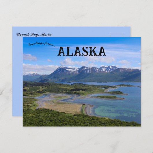 A View of Uganik Bay Alaska Briefkaart (Voorkant / Achterkant)